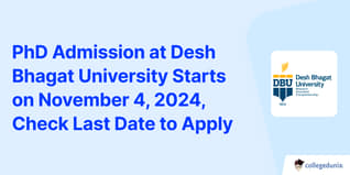 PhD Admission at Desh Bhagat University Starts on November 4, 2024, Check Last Date to Apply
